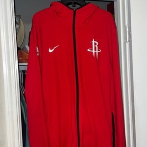 NBA rockets warm up jacket